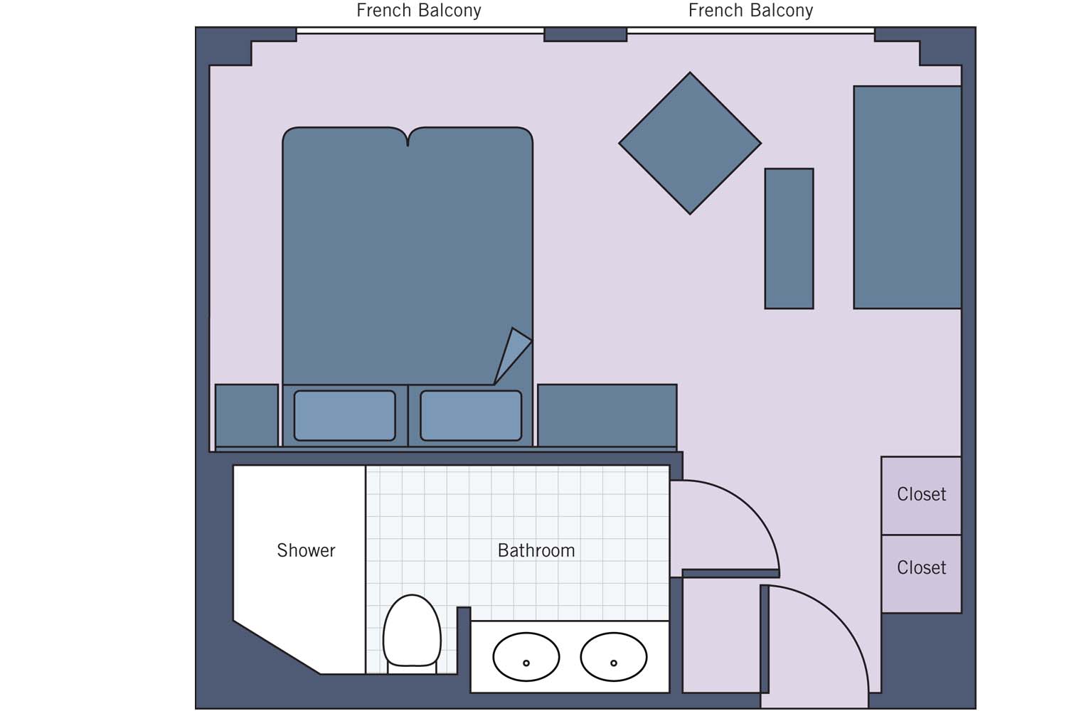 UNI River Ambassador Suite floor plan